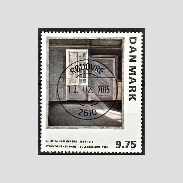 FRIMRKER DANMARK | 1997 - AFA 1158 - Vilh. Hammershj - 9,75 Kr. flerfarvet - Lux Stemplet