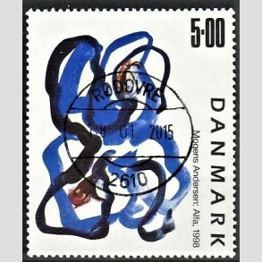 FRIMRKER DANMARK | 1998 - AFA 1188 - Mogens Andersen - 5,00 Kr. flerfarvet - Pragt Stemplet