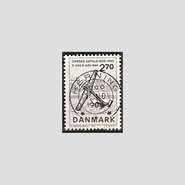 FRIMRKER DANMARK | 1984 - AFA 805 - Normandiets invation danske skibe - 2,70 Kr. brun - Pragt Stemplet