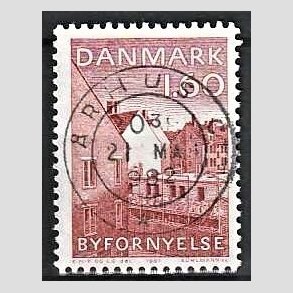 FRIM�RKER DANMARK | 1981 - AFA 735 - Byfornyelse - 1,60 Kr. r�d - Pragt Stemplet �rhus C