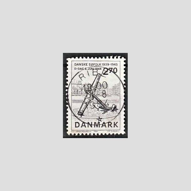 FRIMRKER DANMARK | 1984 - AFA 805 - Normandiets invation danske skibe - 2,70 Kr. brun - Pragt Stemplet