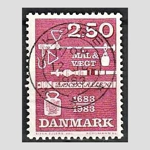FRIM�RKER DANMARK | 1983 - AFA 780 - M�ling og vejning - 2,50 Kr. r�d - Pragt Stemplet