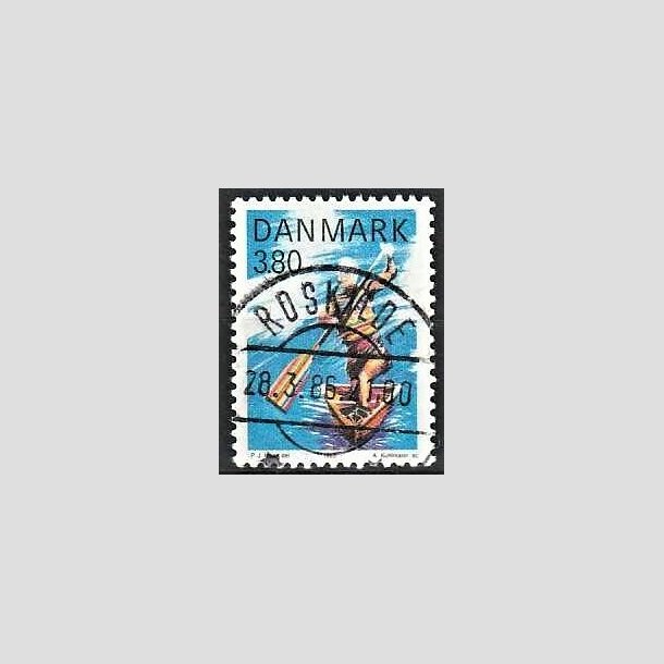 FRIMRKER DANMARK | 1985 - AFA 837 - Sport - 3,80 Kr. flerfarvet - Pragt Stemplet Roskilde