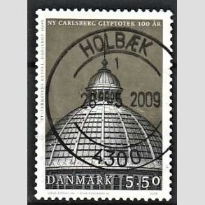 FRIM�RKER DANMARK | 2006 - AFA 1475 - Glypoteket 100 �r. - 5,50 Kr. Vinterhavens kuppel - Pragt Stemplet