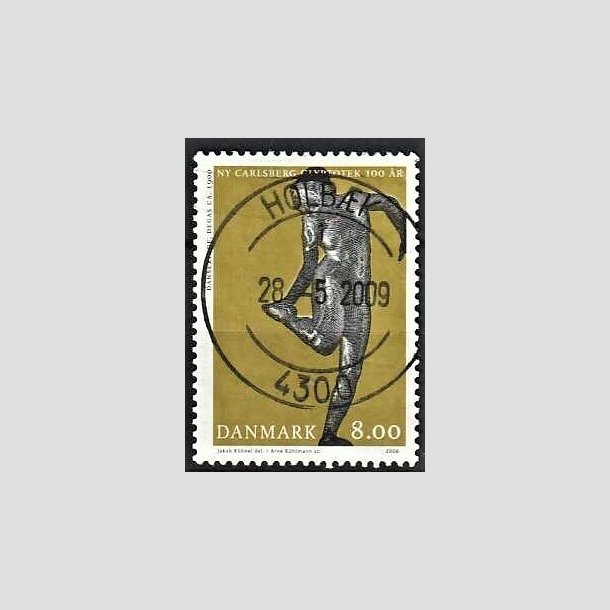 FRIMRKER DANMARK | 2006 - AFA 1476 - Glyplotek 100 r. - 8,00 Kr. Danserinde - Pragt Stemplet Holbk