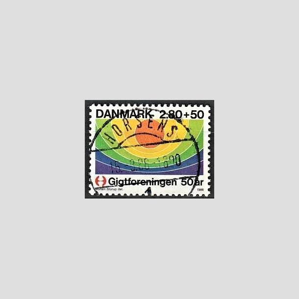 FRIMRKER DANMARK | 1986 - AFA 855 - Gigtforeningen 50 r - 2,80 Kr. + 50 re flerfarvet - Lux Stemplet