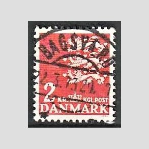FRIMRKER DANMARK | 1946-47 - AFA 294 - Rigsvben 2 Kr. rd - Lux Stemplet