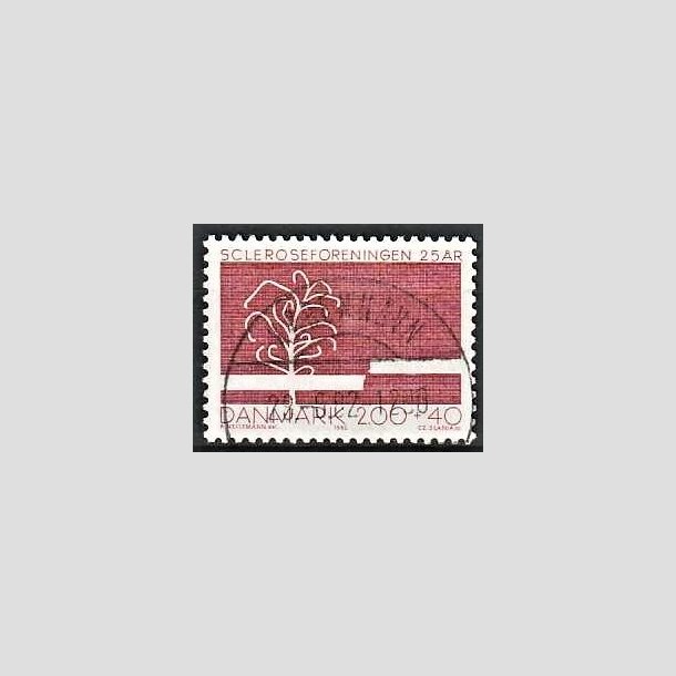 FRIMRKER DANMARK | 1982 - AFA 746 - Scleroseforeningen 25 r. - 2,00 Kr. + 40 re rd - Pragt Stemplet