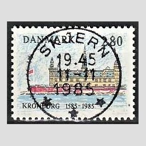 FRIM�RKER DANMARK | 1985 - AFA 840 - Kronborg Slot 400 �r - 2,80 Kr. flerfarvet - Pragt Stemplet