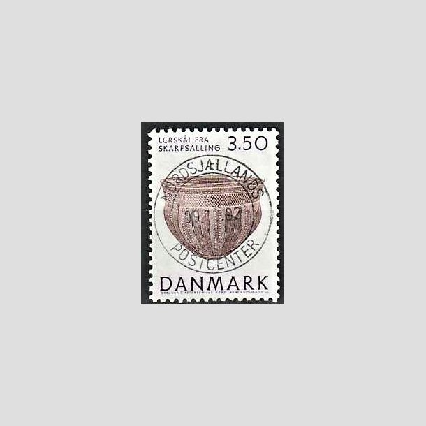 FRIMRKER DANMARK | 1992 - AFA 1007 - Nationalmuseets samlinger - 3,50 Kr. lilla/brun - Pragt Stemplet