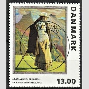 FRIMRKER DANMARK | 1997 - AFA 1159 - J.F. Willumsen - 13,00 Kr. flerfarvet - Pragt Stemplet Hjrring