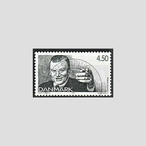 FRIMRKER DANMARK | 1999 - AFA 1213 - Dansk revy - 4,50 Kr. grn - Pragt Stemplet