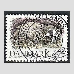 FRIM�RKER DANMARK | 1994 - AFA 1077 - Truede danske dyr - 4,75 Kr. Gr�vling - Pragt Stemplet