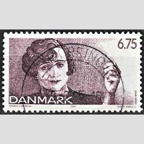 FRIM�RKER DANMARK | 1999 - AFA 1215 - Dansk revy - 6,75 Kr. lilla - Pragt Stemplet