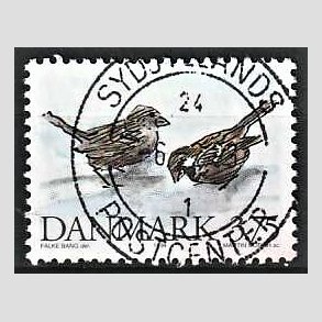 FRIM�RKER DANMARK | 1994 - AFA 1076 - Truede danske dyr - 3,75 Kr. gr�spurv - Pragt Stemplet