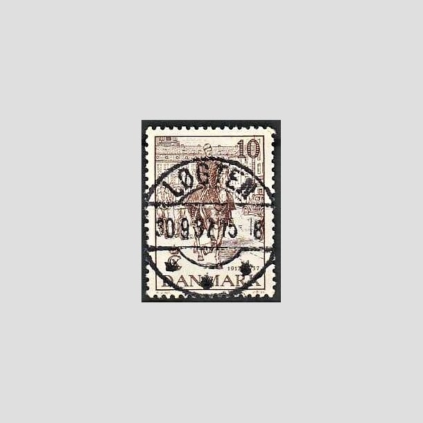 FRIMRKER DANMARK | 1937 - AFA 240 - Chr. X 25 re jubilum 10 re brun - Lux Stemplet Lgten