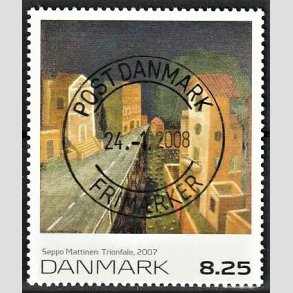 FRIMRKER DANMARK | 2007 - AFA 1509 - Frimrkekunst 10. - 8,25 Kr. Seppo Marttinen - Pragt Stemplet