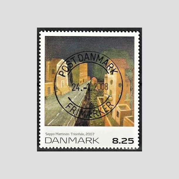 FRIMRKER DANMARK | 2007 - AFA 1509 - Frimrkekunst 10. - 8,25 Kr. Seppo Marttinen - Pragt Stemplet