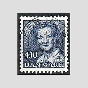 FRIMRKER DANMARK | 1988 - AFA 898 - Dronning Margrethe - 4,10 Kr. bl - Pragt Stemplet