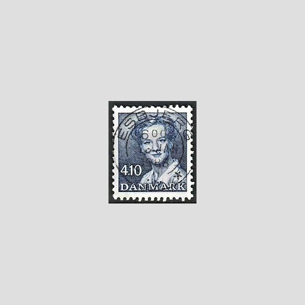 FRIMRKER DANMARK | 1988 - AFA 898 - Dronning Margrethe - 4,10 Kr. bl - Pragt Stemplet