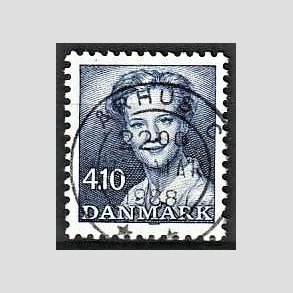 FRIMRKER DANMARK | 1988 - AFA 898 - Dronning Margrethe - 4,10 Kr. bl - Pragt Stemplet