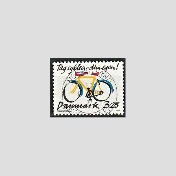 FRIMRKER DANMARK | 1990 - AFA 980 - Cykeltyveri - 3,25 Kr. flerfarvet - Pragt Stemplet