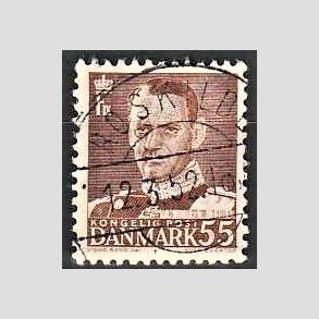 FRIMRKER DANMARK | 1951 - AFA 327 - Fr. IX 55 re brun - Lux Stemplet