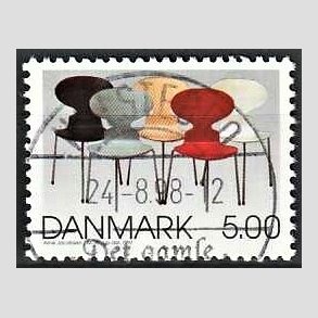 FRIM�RKER DANMARK | 1997 - AFA 1162 - Dansk design - 5,00 Kr. flerfarvet - Pragt Stemplet