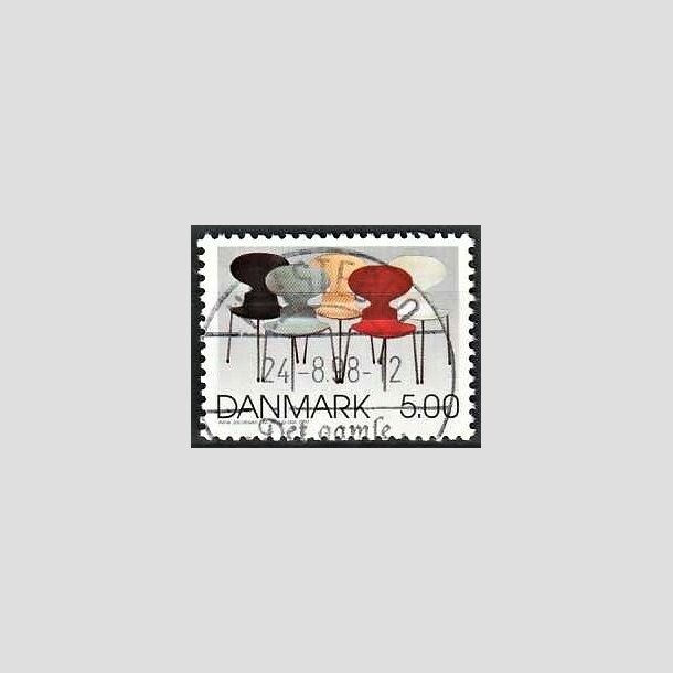FRIMRKER DANMARK | 1997 - AFA 1162 - Dansk design - 5,00 Kr. flerfarvet - Pragt Stemplet