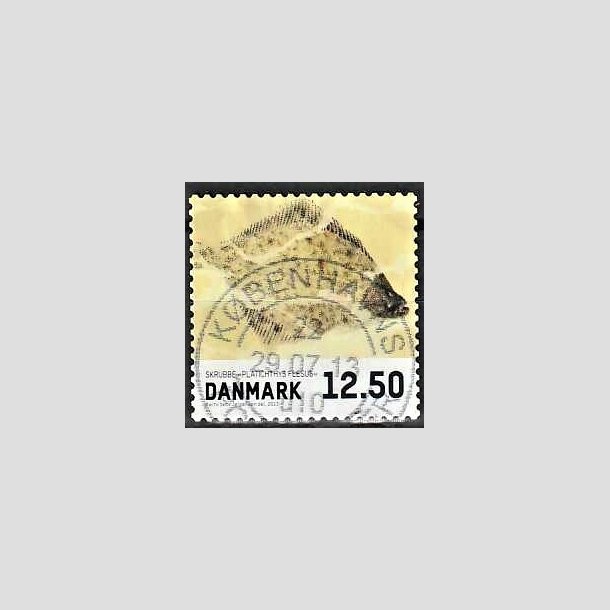 FRIMRKER DANMARK | 2013 - AFA 1728 - Fisk - 12,50 Kr. skrubbe - Pragt Stemplet