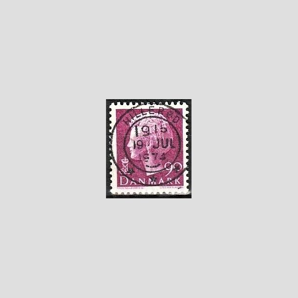 FRIMRKER DANMARK | 1974 - AFA 562 - Dronning Margrethe - 90 re violet - Pragt Stemplet