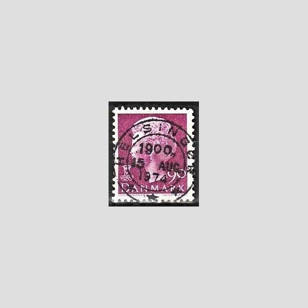 FRIMRKER DANMARK | 1974 - AFA 562 - Dronning Margrethe - 90 re violet - Pragt Stemplet