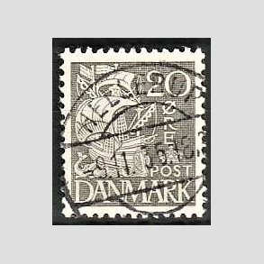FRIM�RKER DANMARK | 1933 - AFA 204 - Karavel 20 �re gr� Type I - Lux Stemplet Hellerup