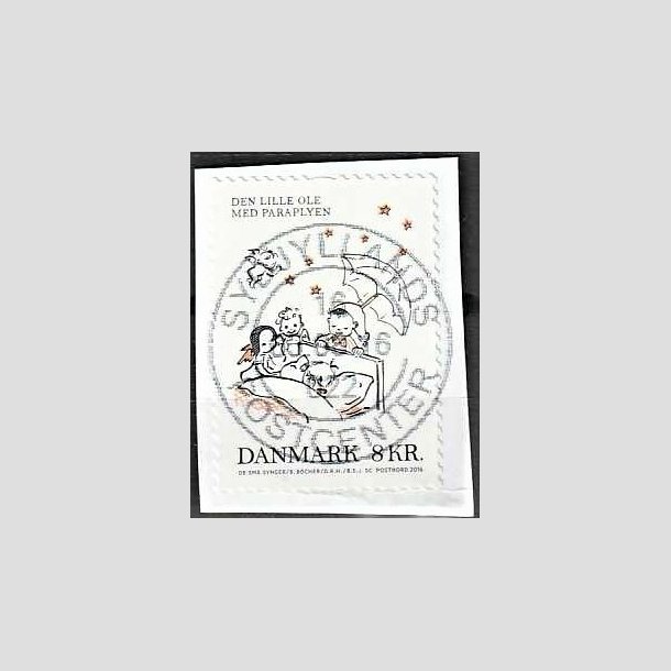 FRIMRKER DANMARK | 2016 - AFA 1862 - Brnesange - 8,00 Kr. Den lille Ole p klip - Pragt Stemplet