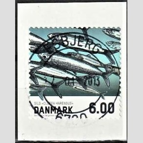 FRIM�RKER DANMARK | 2013 - AFA 1726 - Fisk - 6,00 Kr. sild - Pragt Stemplet