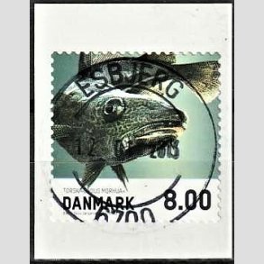 FRIM�RKER DANMARK | 2013 - AFA 1727 - Fisk - 8,00 Kr. torsk - Pragt Stemplet
