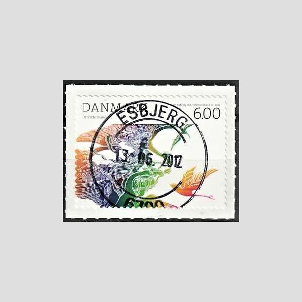 FRIMRKER DANMARK | 2012 - AFA 1712 - H.C. Andersens eventyr - 6,00 Kr. flerfarvet - Pragt Stemplet