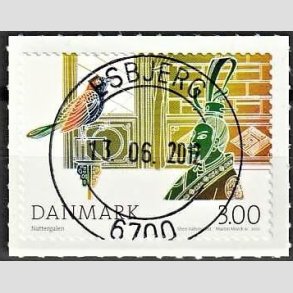 FRIM�RKER DANMARK | 2012 - AFA 1711 - H.C. Andersens eventyr - 3,00 Kr. flerfarvet - Pragt Stemplet