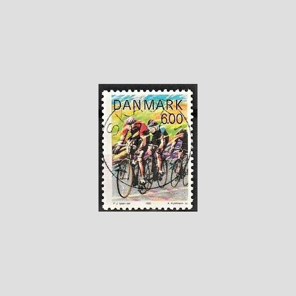 FRIMRKER DANMARK | 1985 - AFA 838 - Sport - 6,00 Kr. flerfarvet - Pragt Stemplet SKAGEN