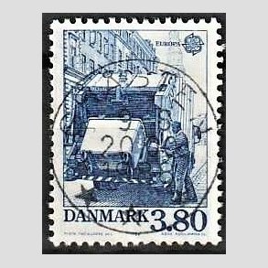 FRIM�RKER DANMARK | 1986 - AFA 871 - Europam�rker Natur- og milj� - 3,80 Kr. bl� - Pragt Stemplet