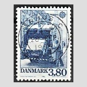 FRIM�RKER DANMARK | 1986 - AFA 871 - Europam�rker Natur- og milj� - 3,80 Kr. bl� - Pragt Stemplet