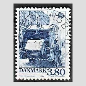 FRIM�RKER DANMARK | 1986 - AFA 871 - Europam�rker Natur- og milj� - 3,80 Kr. bl� - Pragt Stemplet