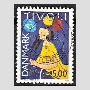 FRIM�RKER DANMARK | 1993 - AFA 1044 - Turisme - 5,00 Kr. flerfarvet - Pragt Stemplet Fyns Postcenter