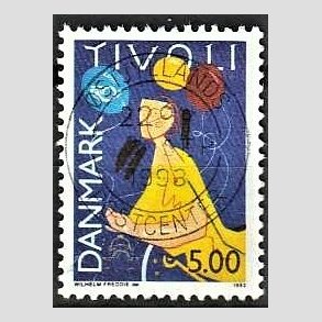 FRIM�RKER DANMARK | 1993 - AFA 1044 - Turisme - 5,00 Kr. flerfarvet - Pragt Stemplet �stjyllands Postcenter