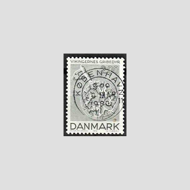 FRIMRKER DANMARK | 1979 - AFA 685 - Vikingetiden - 2 Kr. grnbl - Pragt Stemplet