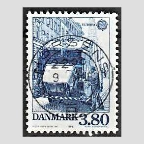 FRIM�RKER DANMARK | 1986 - AFA 871 - Europam�rker Natur- og milj� - 3,80 Kr. bl� - Pragt Stemplet