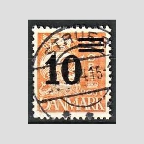 FRIMRKER DANMARK | 1934 - AFA 222 - 10/30 re orangegul provisorier - Lux Stemplet Struer