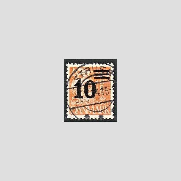 FRIMRKER DANMARK | 1934 - AFA 222 - 10/30 re orangegul provisorier - Lux Stemplet Struer