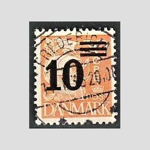FRIMRKER DANMARK | 1934 - AFA 222 - 10/30 re orangegul provisorier - Lux Stemplet