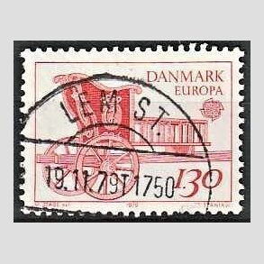 FRIM�RKER DANMARK | 1979 - AFA 682 - Europam�rker - 1,30 Kr. r�d - Lux Stemplet
